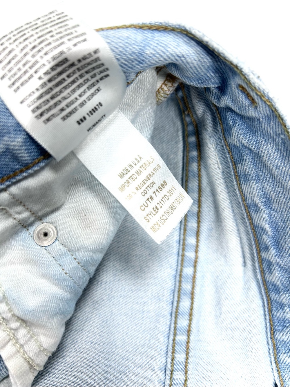 Citizens of Humanity Ayla Wide Leg Crop Jean Women’s 26 Light Blue Wash - Picture 5 of 14